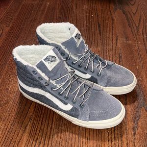 Fur Lined High Top Vans
